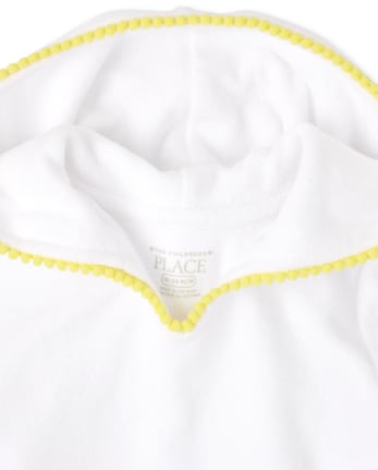 Pareo con capucha y volantes para bebés y niñas pequeñas