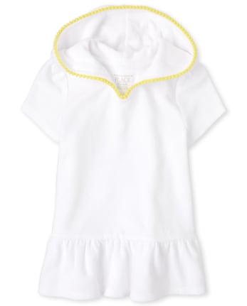 Pareo con capucha y volantes para bebés y niñas pequeñas