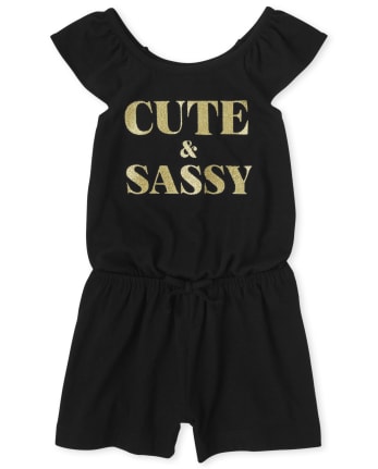 Barboteuse à volants mignonne et impertinente pour bébés et petites filles