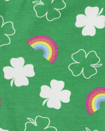 Baby And Toddler Girls St. Patrick's Day Rainbow Leggings