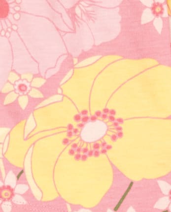 Conjunto floral de mariposa para niñas pequeñas de 2 piezas