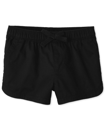 The Children's Place Girls Twill Shorts - Elastic Waist Fashion Shorts With Tie Dye Print