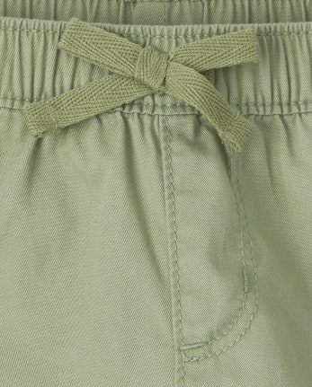 Pantalones cortos de sarga para bebés y niñas pequeñas