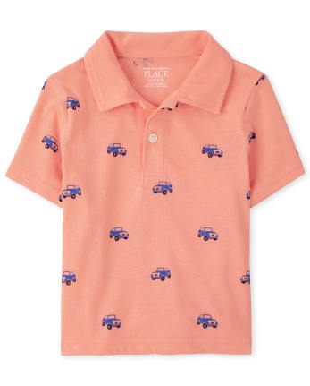 Baby And Toddler Boys Print Jersey Polo