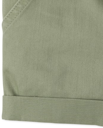 Girls Button Front Shortalls