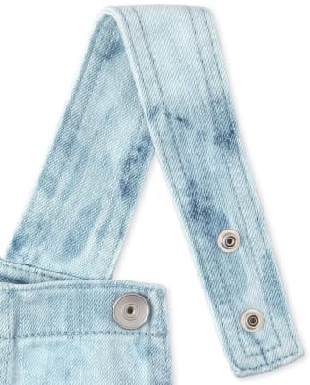 Short en denim tie-dye pour fille