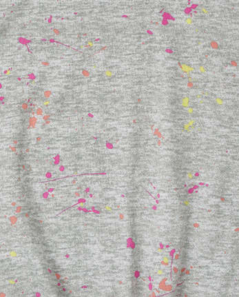 Haut imprimé noué sur le devant pour fille