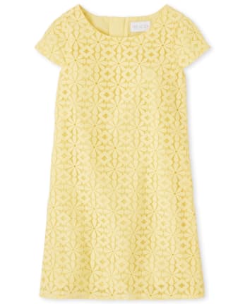 Girls Mommy And Me Daisy Lace Matching Shift Dress