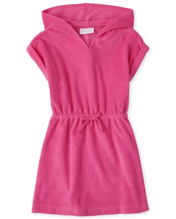 Girls Short Sleeve Terry Hooded Cover Up | The Children's Place