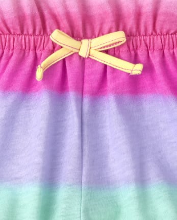 Baby And Toddler Girls Rainbow Ombre Romper