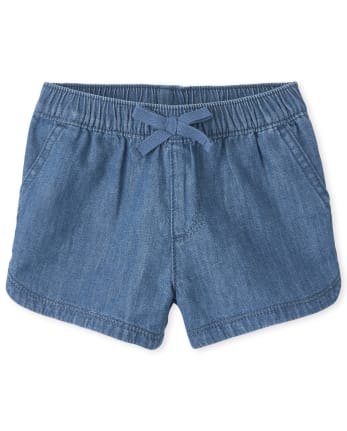 Pantalones cortos de mezclilla para bebés y niñas pequeñas