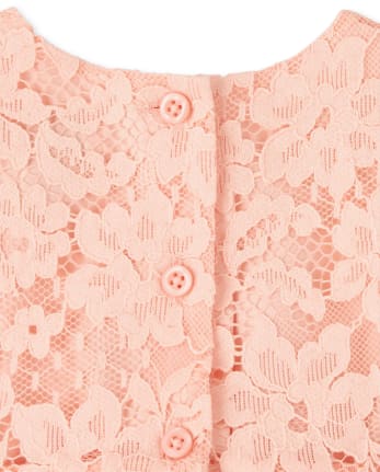 Baby Girls Lace Fit And Flare Dress