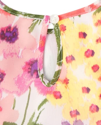 Baby Girls Floral Ruffle Dress