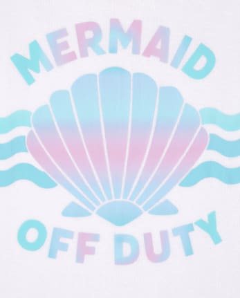 Girls Mermaid Snug Fit Cotton Pajamas 2-Pack