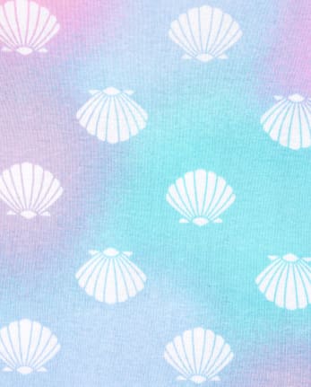Girls Mermaid Snug Fit Cotton Pajamas 2-Pack