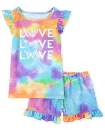 Les filles aiment les pyjamas tie-dye