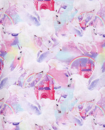 Camisón de castillo de unicornio para niñas