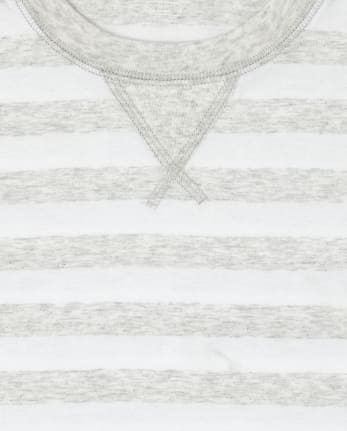 Unisex Adult Matching Family Striped Cotton Pajamas