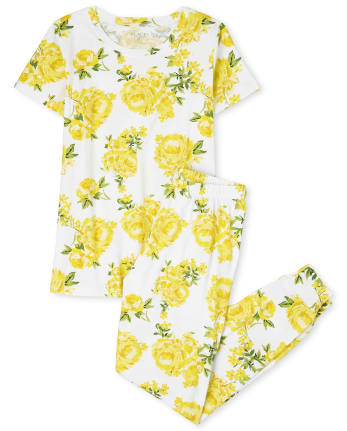 Womens Mommy And Me Floral Matching Cotton Pajamas