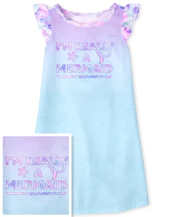 Girls Mermaid Nightgown