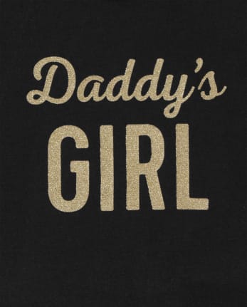 Baby Girls Glitter Daddy's Girl Tutu Bodysuit