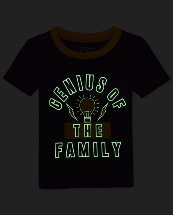 Pijamas de algodón ajustados Glow Genius para bebés y niños pequeños
