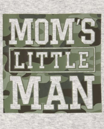 Pyjama en coton ajusté maman camouflage pour bébés et tout-petits garçons