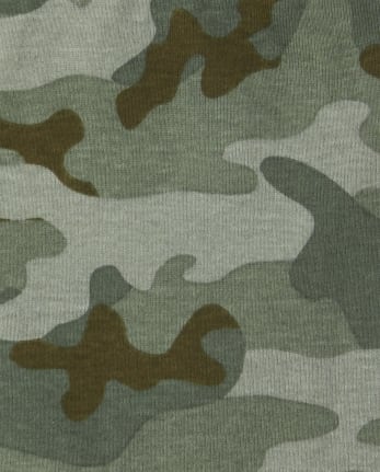Pyjama en coton ajusté maman camouflage pour bébés et tout-petits garçons