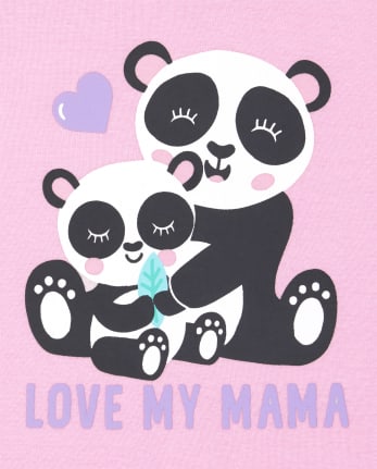Baby And Toddler Girls Panda Snug Fit Cotton Pajamas 2-Pack