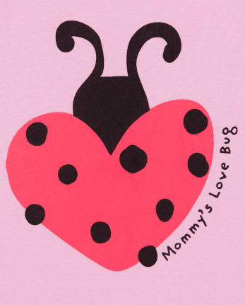 Baby And Toddler Girls Lady Bug Snug Fit Cotton Pajamas 2-Pack