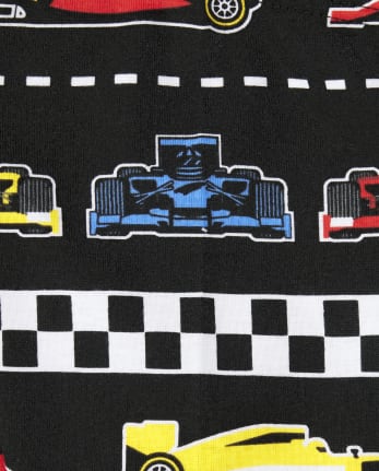 Baby And Toddler Boys Race Car Snug Fit Cotton Pajamas 2-Pack