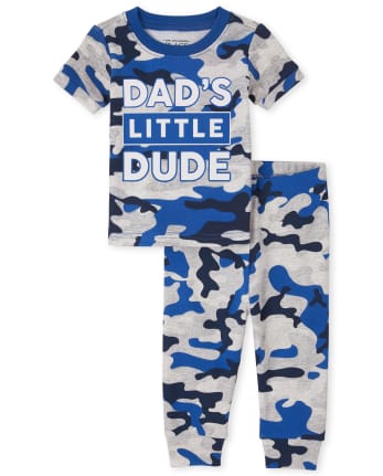 The Childrens Place Baby and Toddler Boys Camo Snug Fit Cotton Pajamas