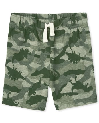 Baby And Toddler Boys Dino Camo French Terry Shorts