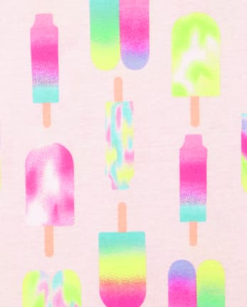Ensemble de 2 pyjamas en coton ajustés tie-dye pour bébés et petites filles