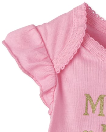 Baby Girls Glitter Mama's Mini Tutu Bodysuit