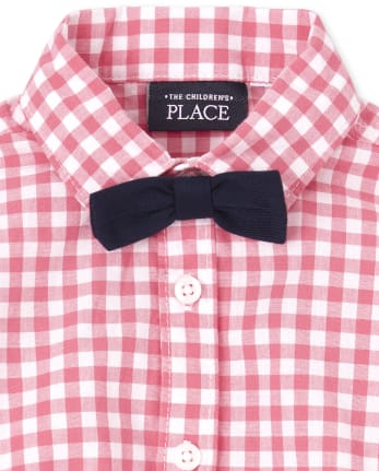 Baby Boys Gingham Poplin Outfit Set