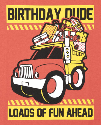 Camiseta con estampado de cumpleaños para bebés y niños pequeños