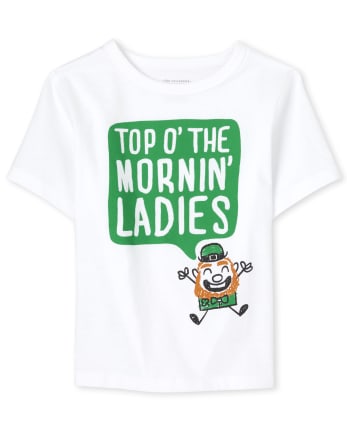 Camiseta estampada para mujer del día de San Patricio para bebés y niños pequeños