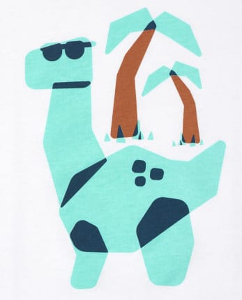 Baby And Toddler Boys Tropical Dino Graphic Tee