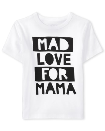 T-shirt graphique Love For Mama pour bébés et tout-petits garçons