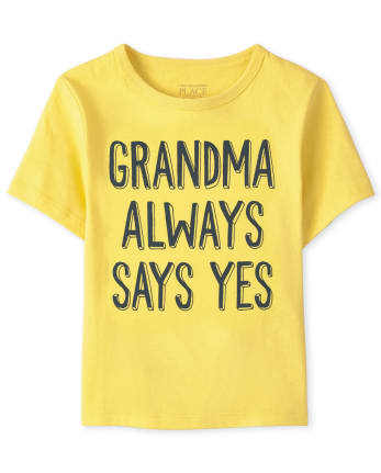 Baby And Toddler Boys Grandma Graphic Tee