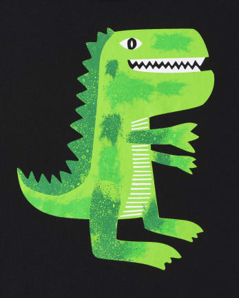 Camiseta con estampado de dinosaurio para bebés y niños pequeños