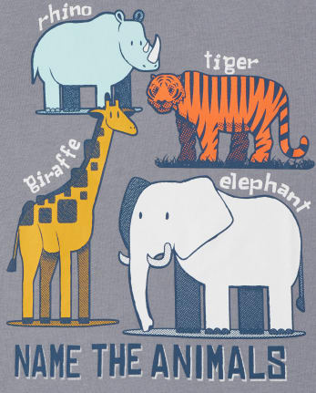 Baby And Toddler Boys Animals Graphic Tee