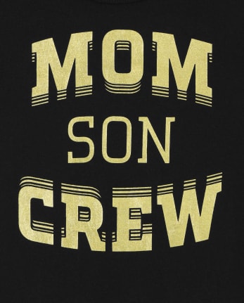 Baby And Toddler Boys Matching Family Mom Crew Graphic Tee