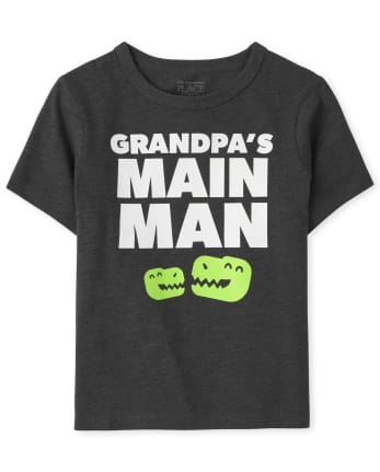Baby And Toddler Boys Grandpa's Man Graphic Tee