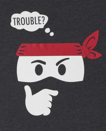 Camiseta con gráfico Ninja Trouble para niños