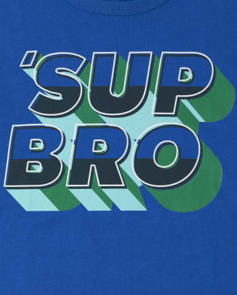Camiseta estampada Sup Bro para niños