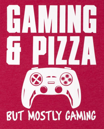 Playera gráfica Gaming And Pizza para niños