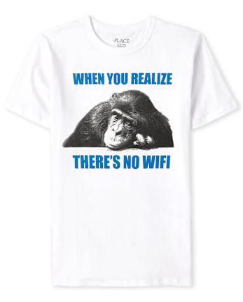 Camiseta gráfica Wifi para niños