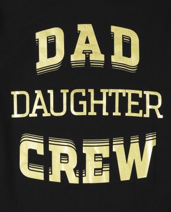 Mens Matching Family Dad Crew Graphic Tee